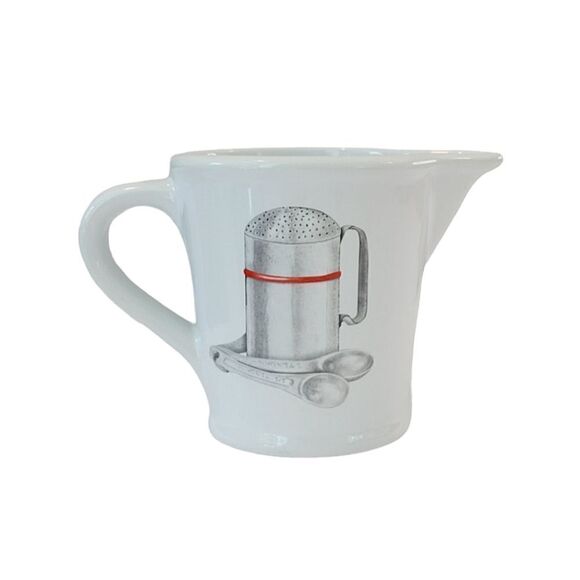 Mary Lake Thomas Inc. White Ceramic 8 Oz Measureing Cup - Picture 1 of 6